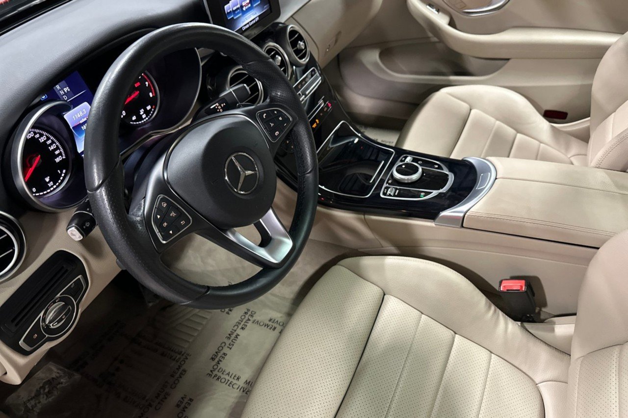 Used 2017 designo Cardinal Red Metallic Mercedes-Benz C 300 image 9