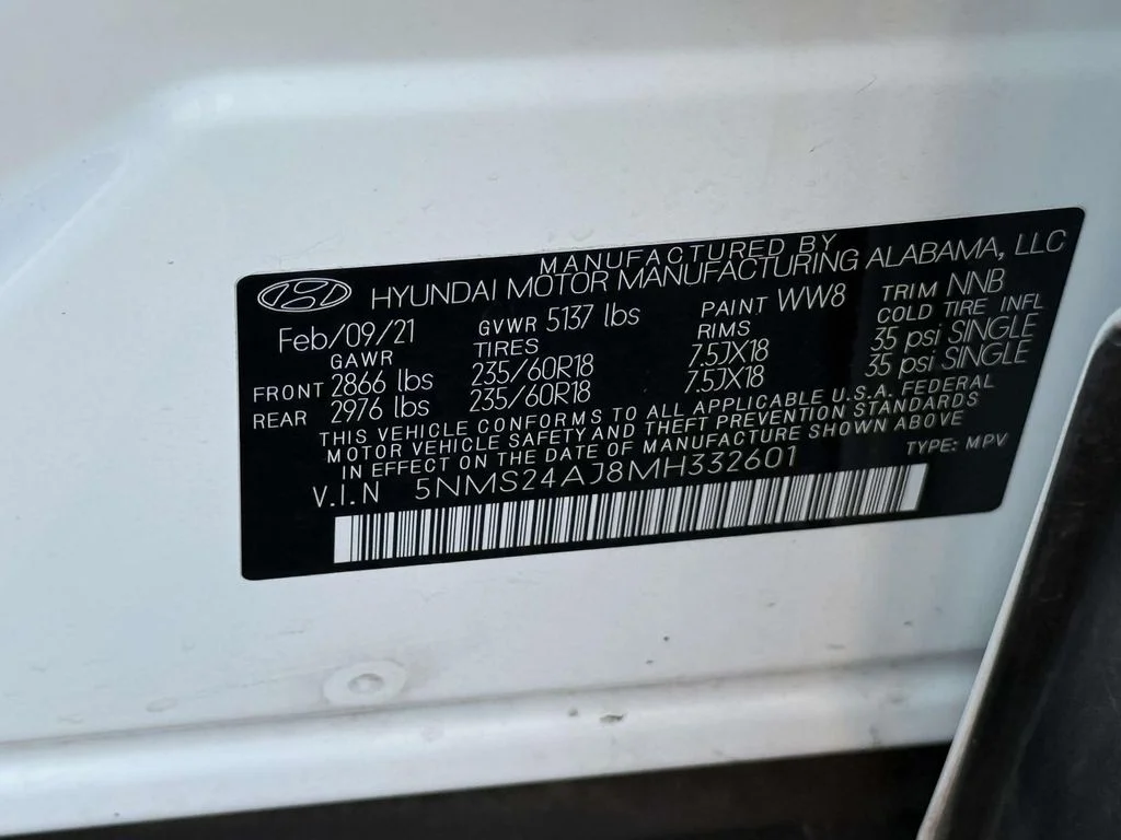 Used 2021 Gray Hyundai SEL image 33