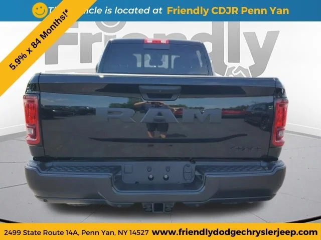 New 2026 Diamond Black Crystal Pearl-Coat Exterior Paint RAM Tradesman image 4