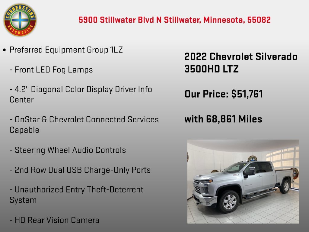 Used 2022 SILVER ICE METALLIC Chevrolet LTZ image 24