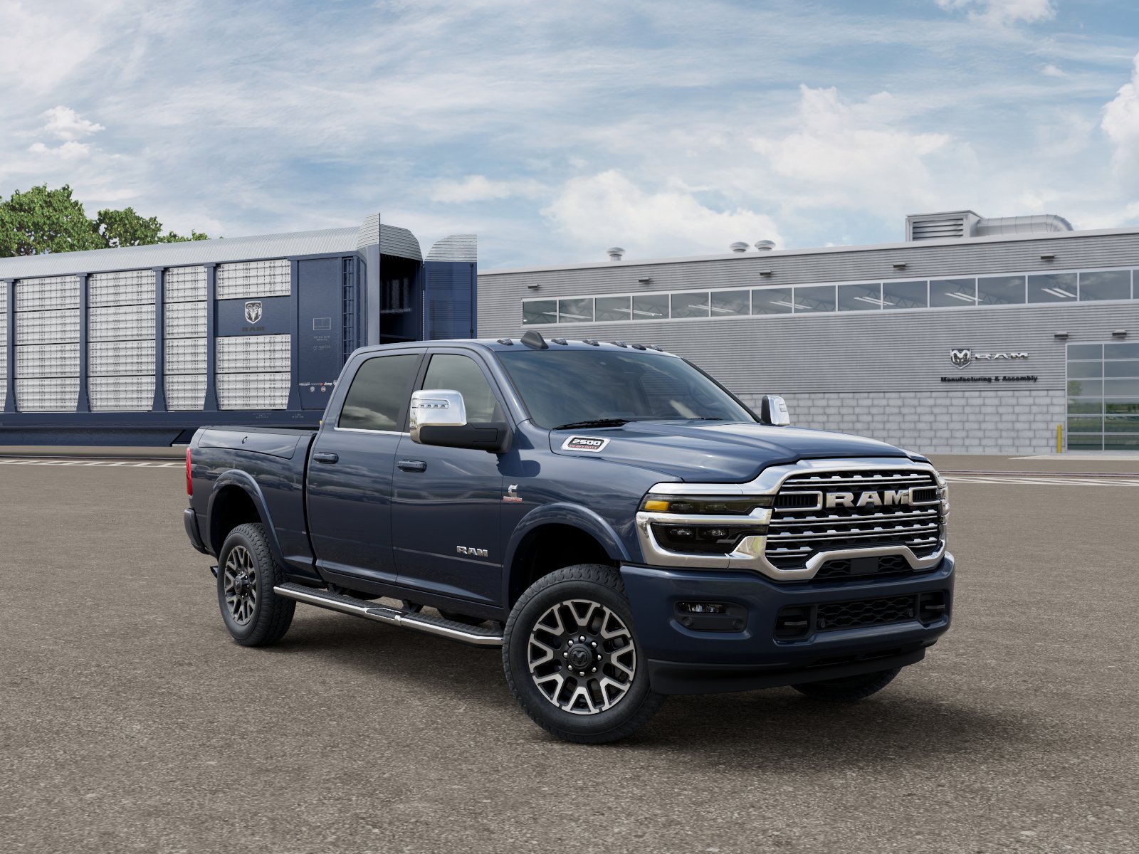 New 2027 Forged Blue Metallic Exterior Paint RAM Limited Longhorn image 4