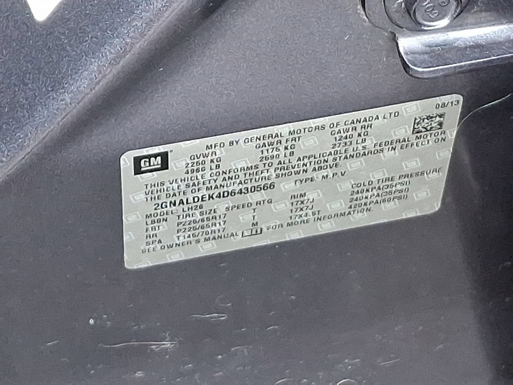 Certified Used 2013 Atlantis Blue Metallic Chevrolet LT image 27