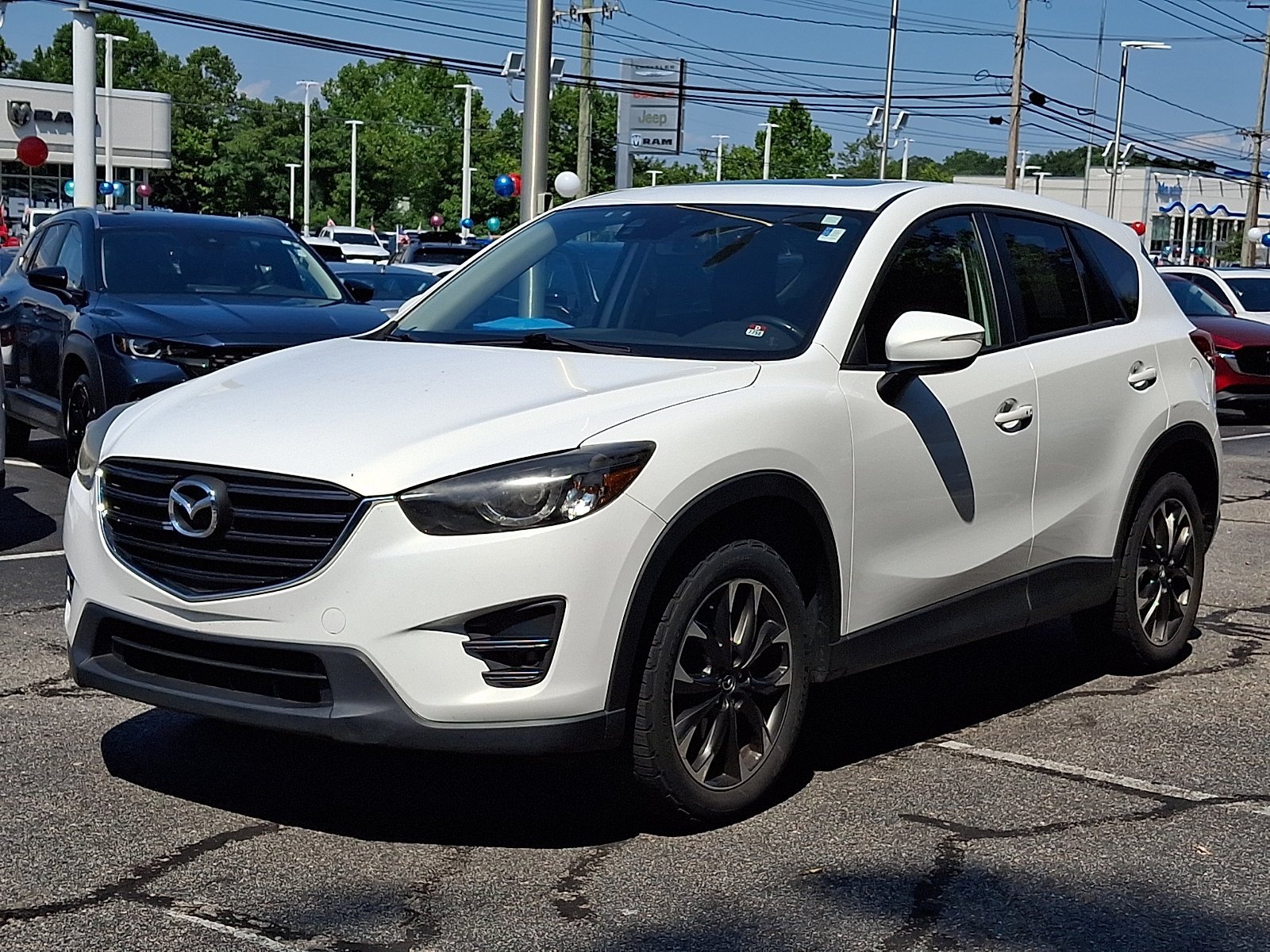 Used 2016 Crystal White Pearl Mica Mazda Grand Touring image 2