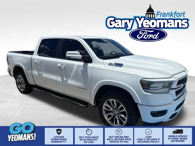 Used 2022 Bright White Clearcoat Ram Laramie image 1