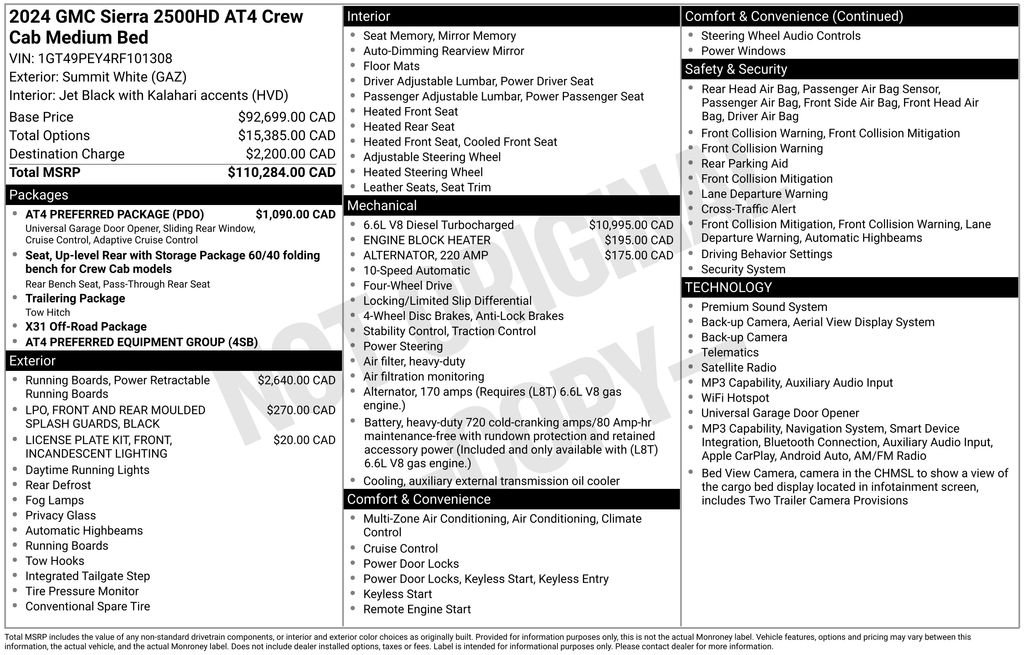 Used 2024 White GMC AT4 image 24