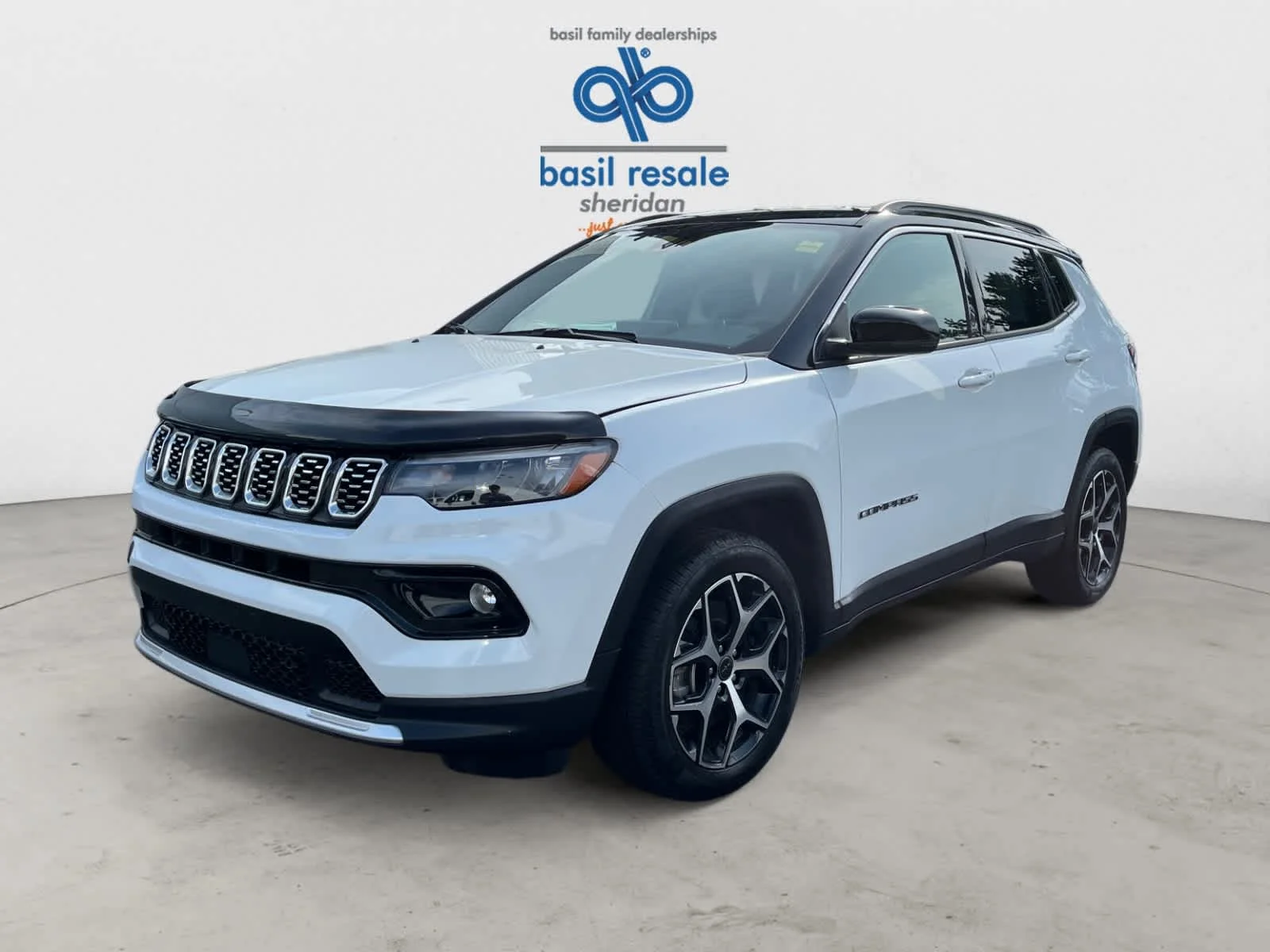 Used 2025 Bright White Clearcoat Jeep Limited image 2