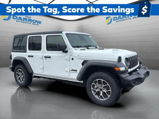 New 2026 Bright White Clear-Coat Exterior Paint Jeep Sport S image 7