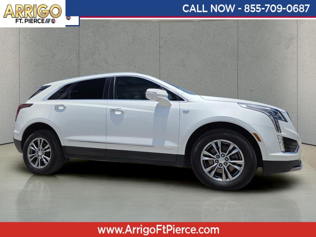 Used 2023 Crystal White Tricoat Cadillac AWD Premium Luxury image 1