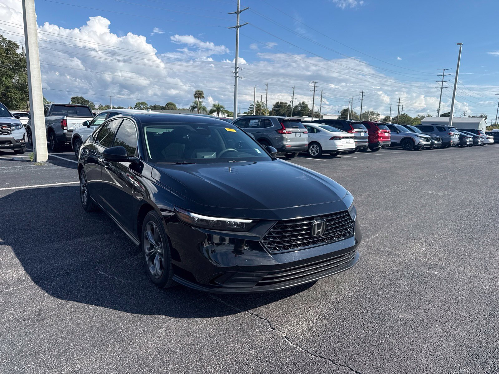 Certified Used 2024 Black Honda EX image 1