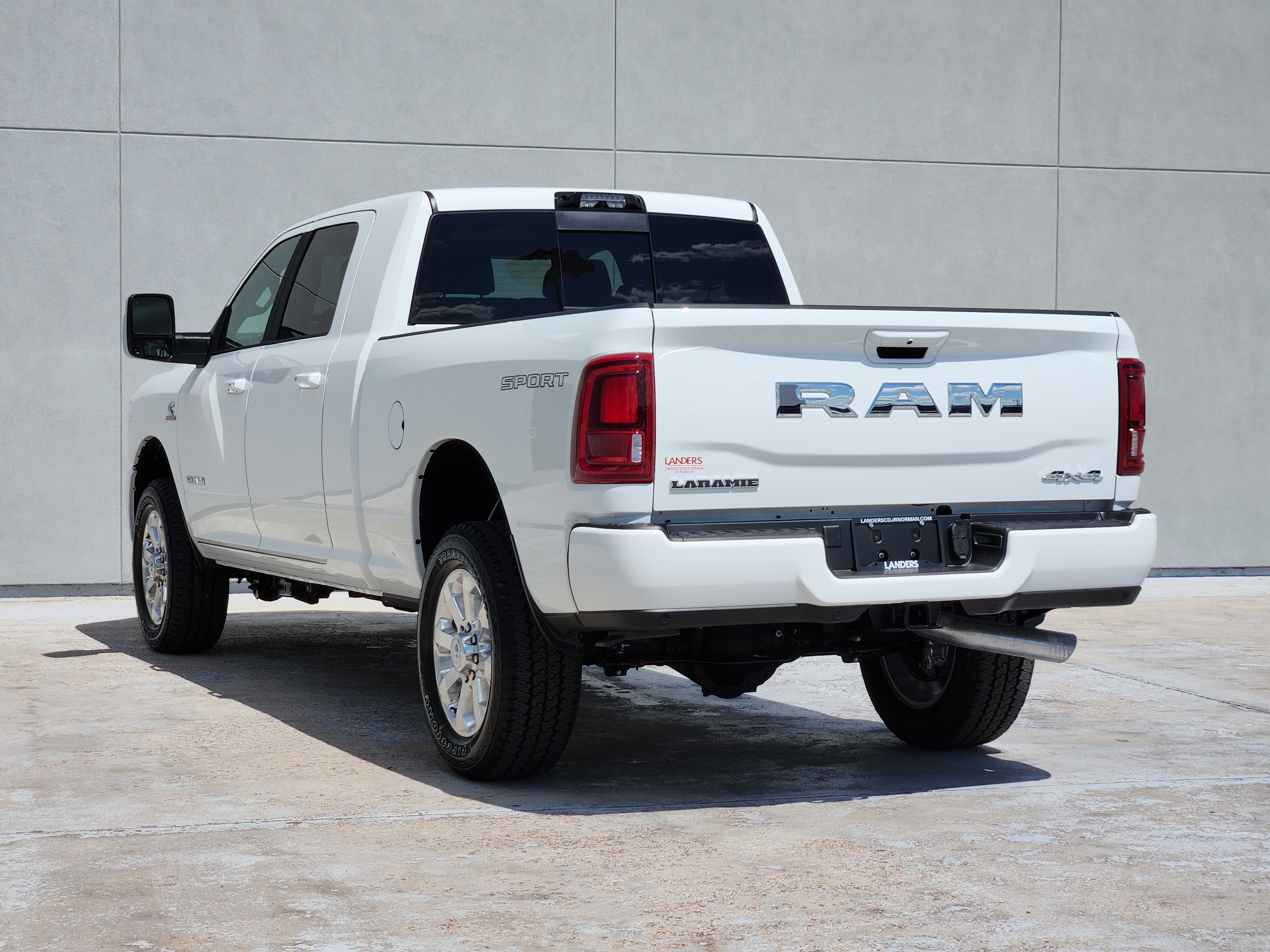 New 2026 Bright White Clear-Coat Exterior Paint RAM Laramie image 3
