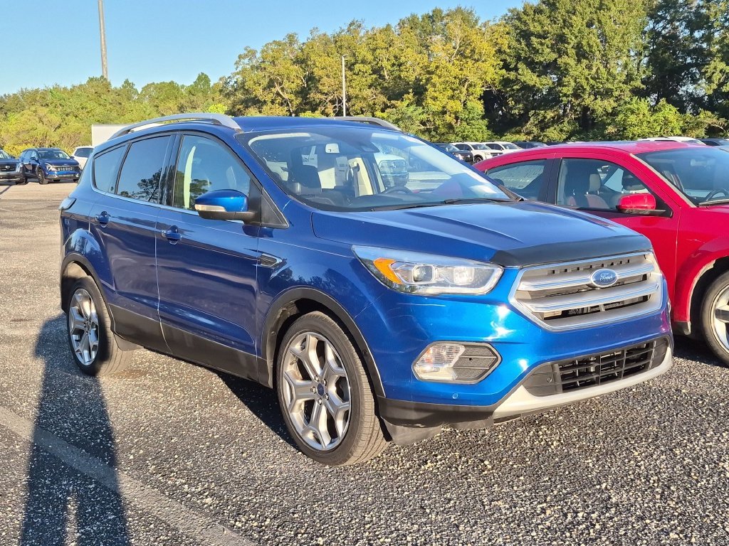 Used 2017 Blue Ford Titanium image 4
