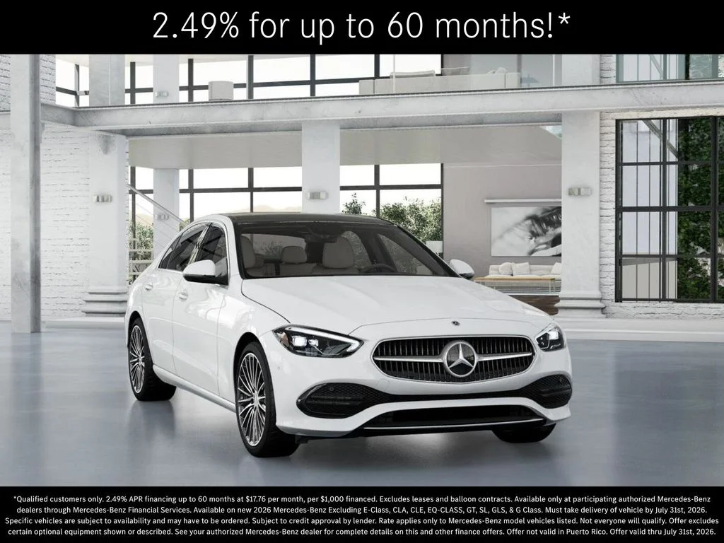 New 2026 Polar White Mercedes-Benz C 300 image 9