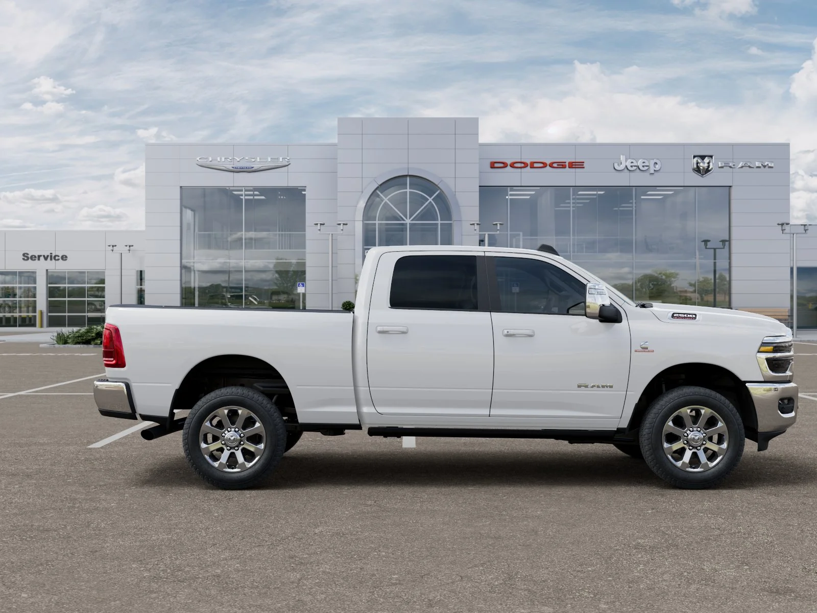 New 2026 Bright White Clear-Coat Exterior Paint RAM Laramie image 49