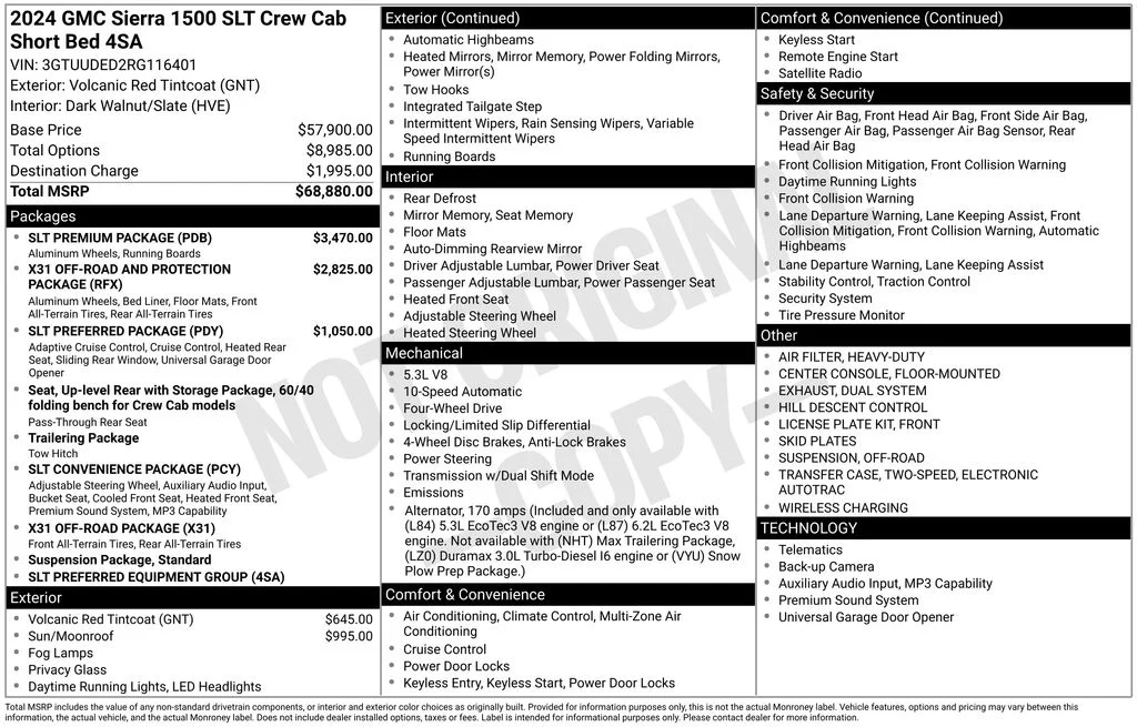 Used 2024 Red GMC SLT image 6