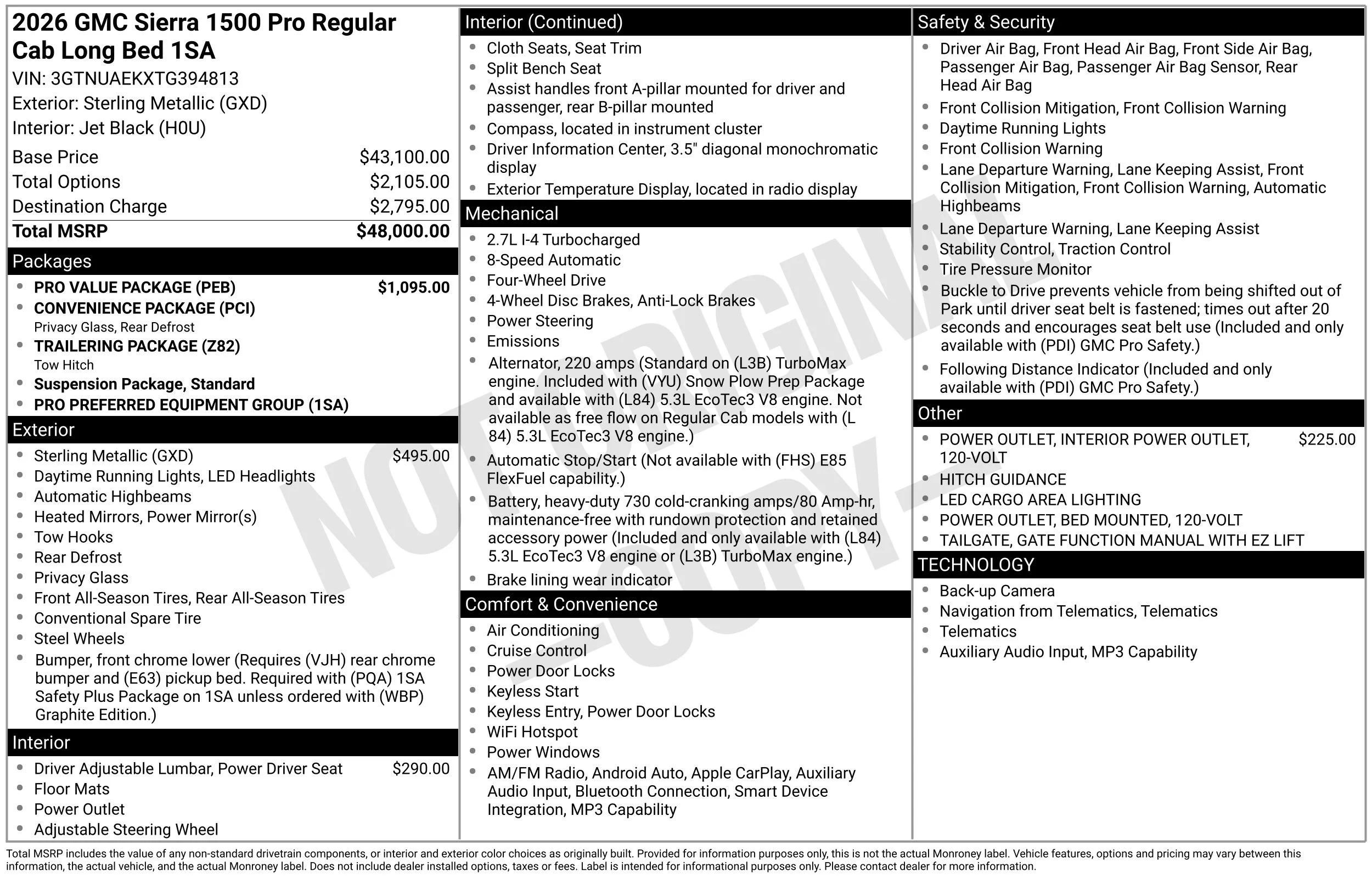 New 2026 Sterling Metallic GMC Pro image 33