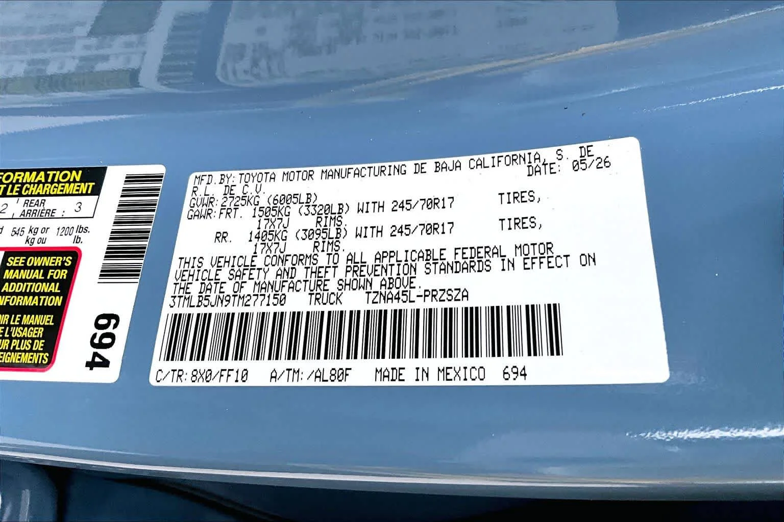 New 2026 Heritage Blue Toyota SR5 image 18