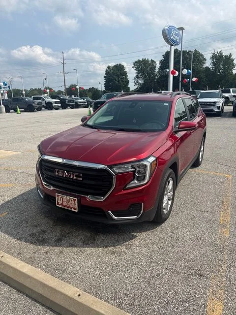 Certified Used 2022 Red GMC SLE image 3