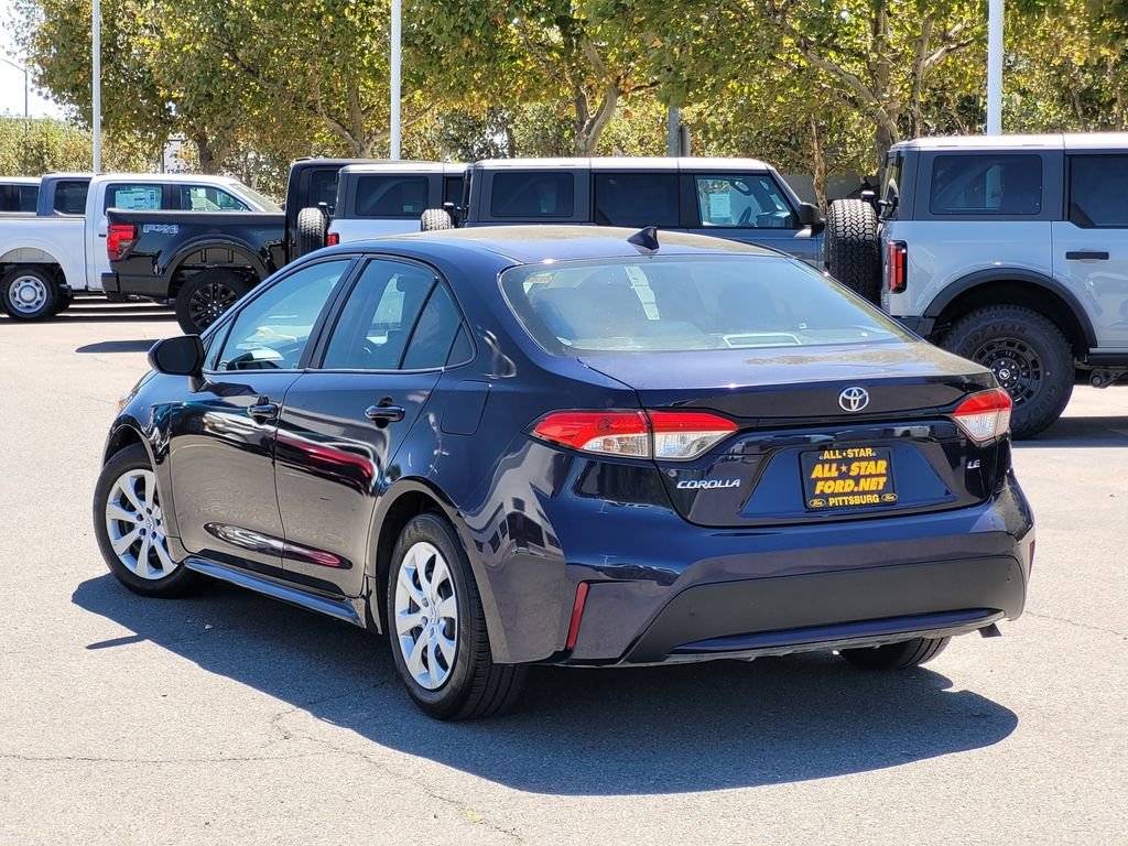 Used 2021 Blue Toyota LE image 6