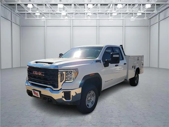 Used 2022 Summit White GMC Pro 4x4 Double Cab 8 ft. box 162.5 in. WB image 1