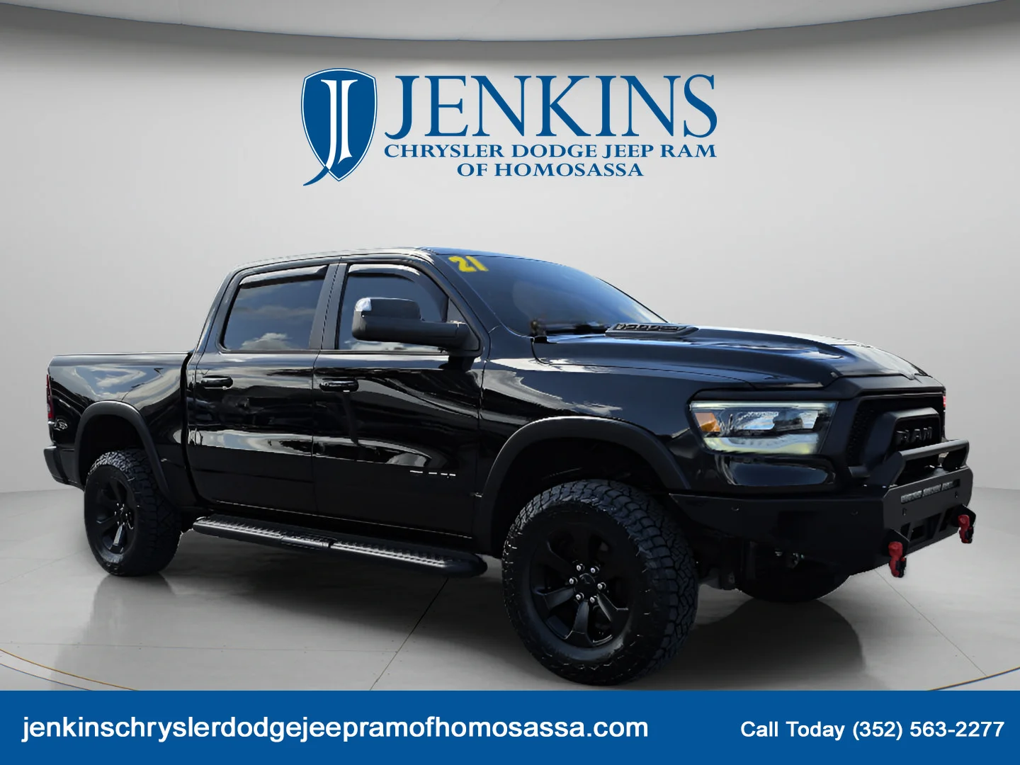 Used 2021 Diamond Black Crystal Pearlcoat Ram Rebel image 2