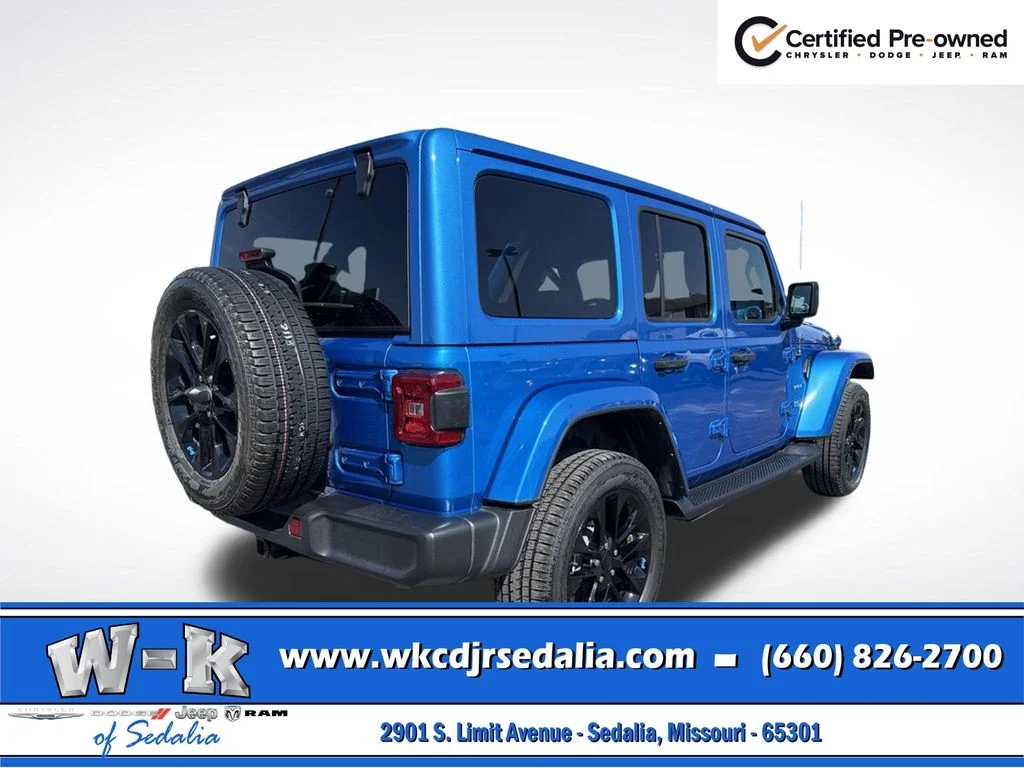 Certified Used 2023 Blue Jeep Sahara 4xe image 8