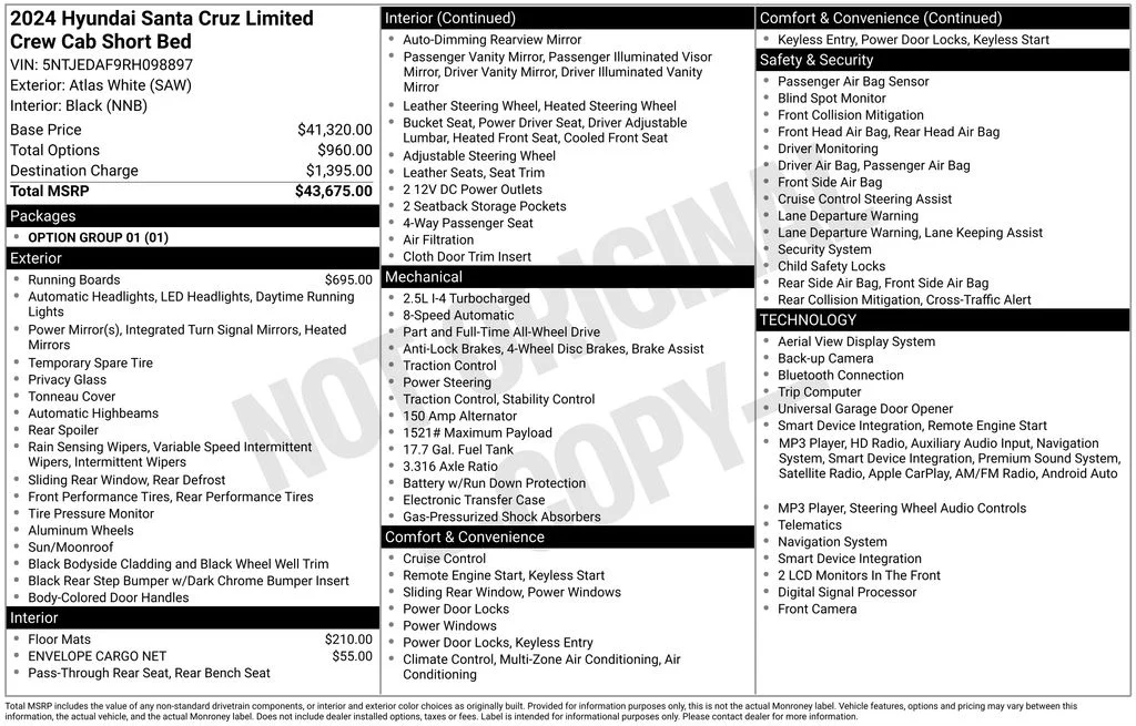 Used 2024 White Hyundai Limited image 25
