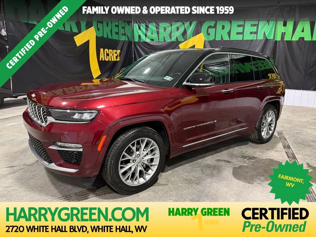 Certified Used 2025 Velvet Red Pearlcoat Jeep Summit image 1