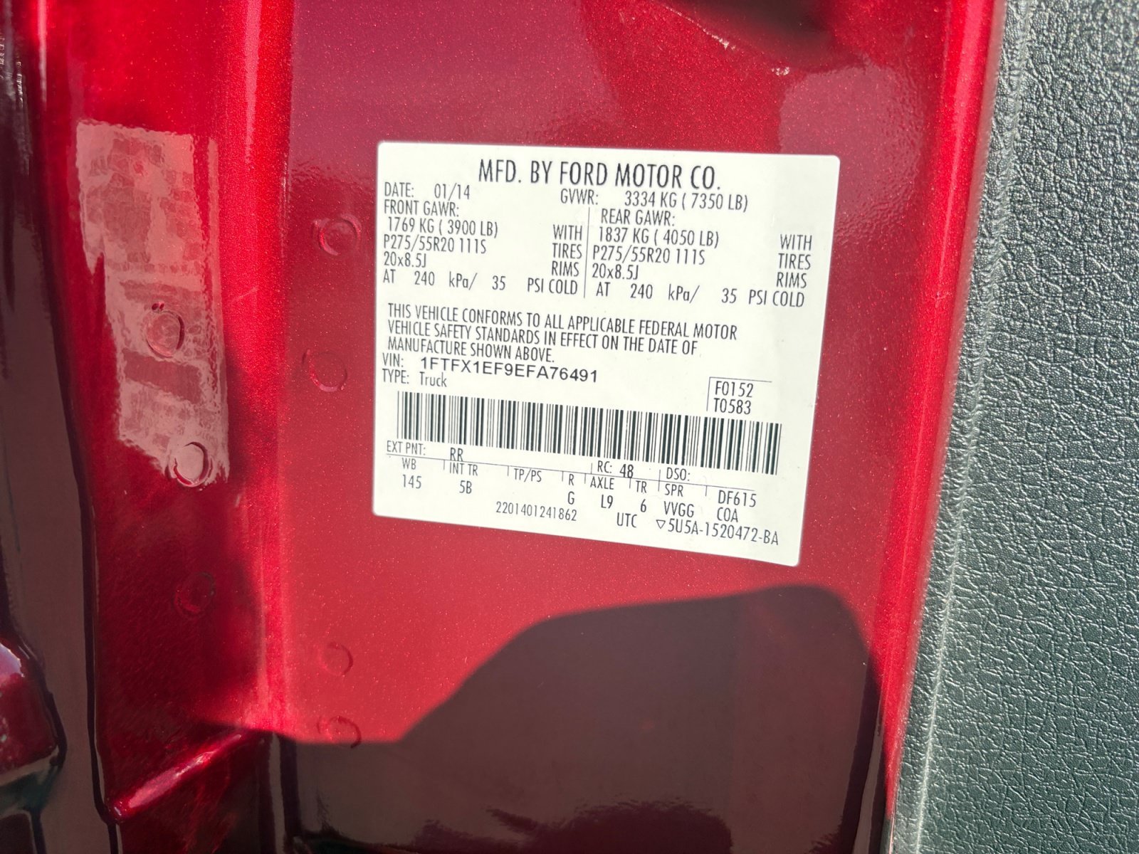 Used 2014 Ruby Red Metallic Ford FX4 image 24