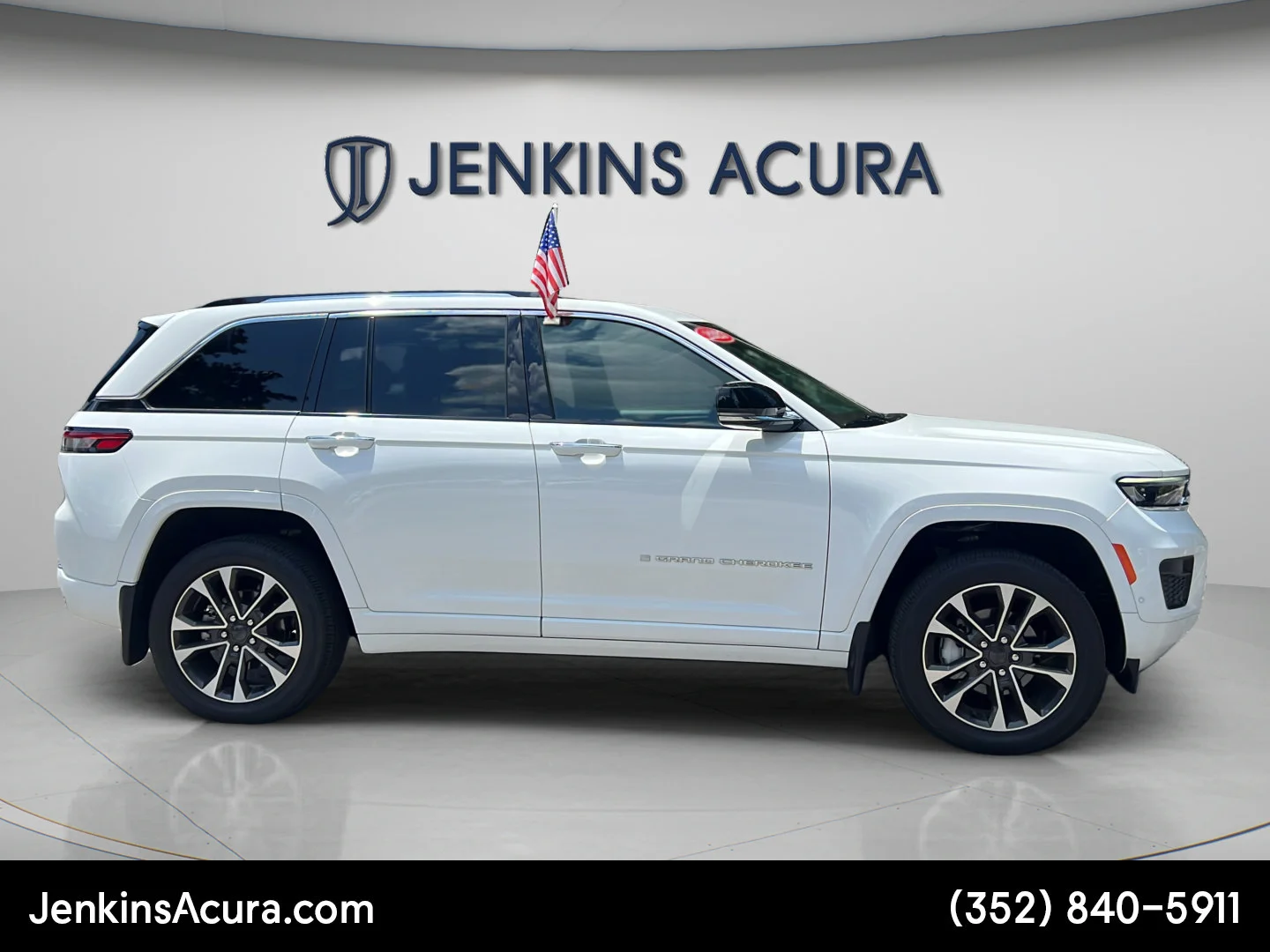 Used 2023 Bright White Clearcoat Jeep Overland image 2