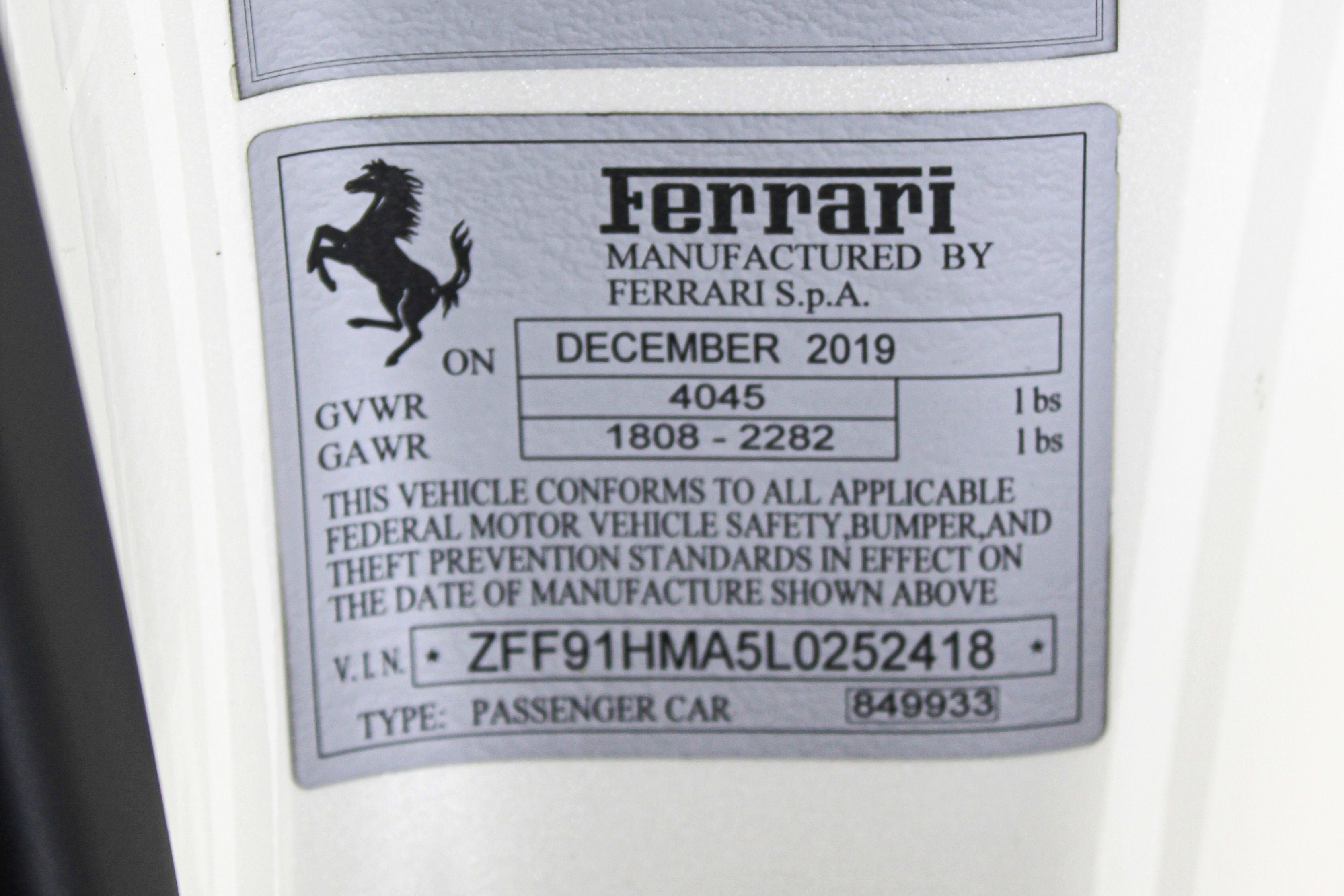 Certified Used 2020 White Ferrari  image 32