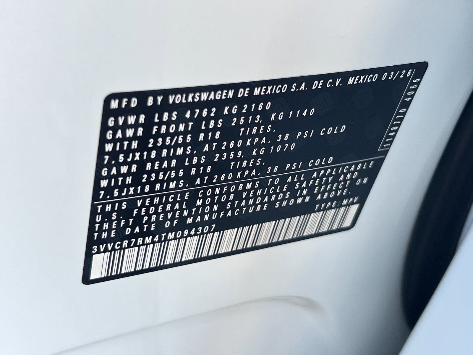 New 2026 Pure White Volkswagen S image 26