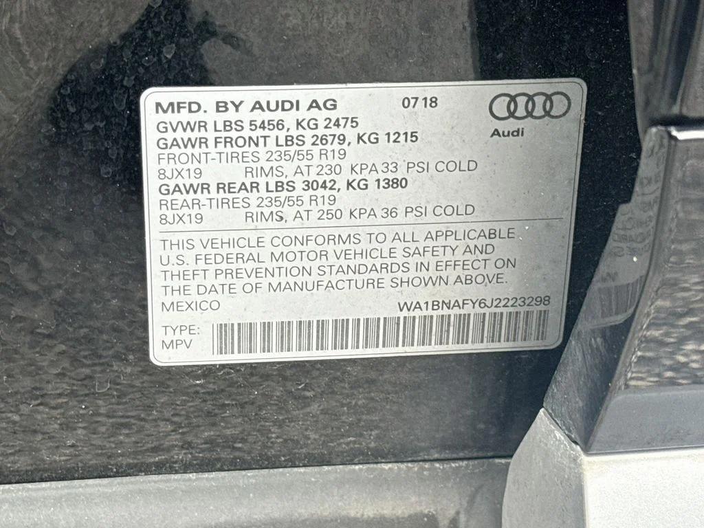 Used 2018 Black Audi 2.0T image 36