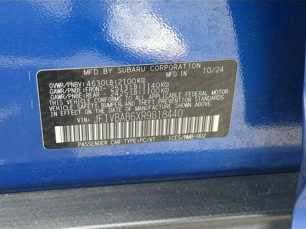 Used 2024 WR Blue Pearl Subaru Base image 26