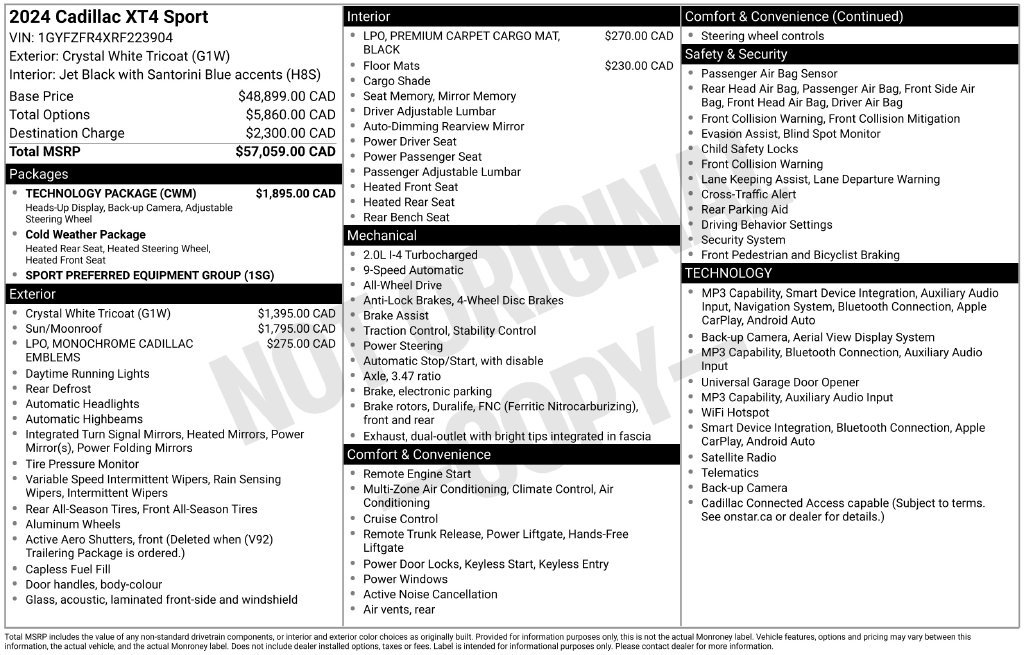 Certified Used 2024 White Cadillac Sport image 27