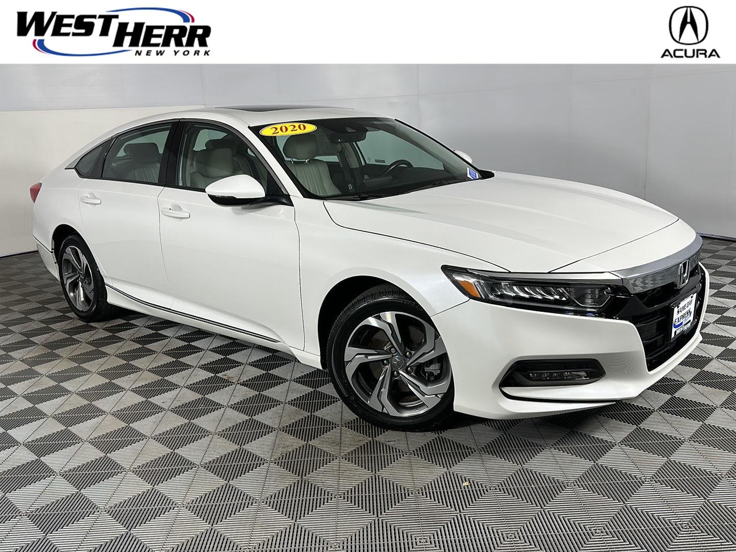 Used 2020 Platinum White Pearl Honda EX-L image 1