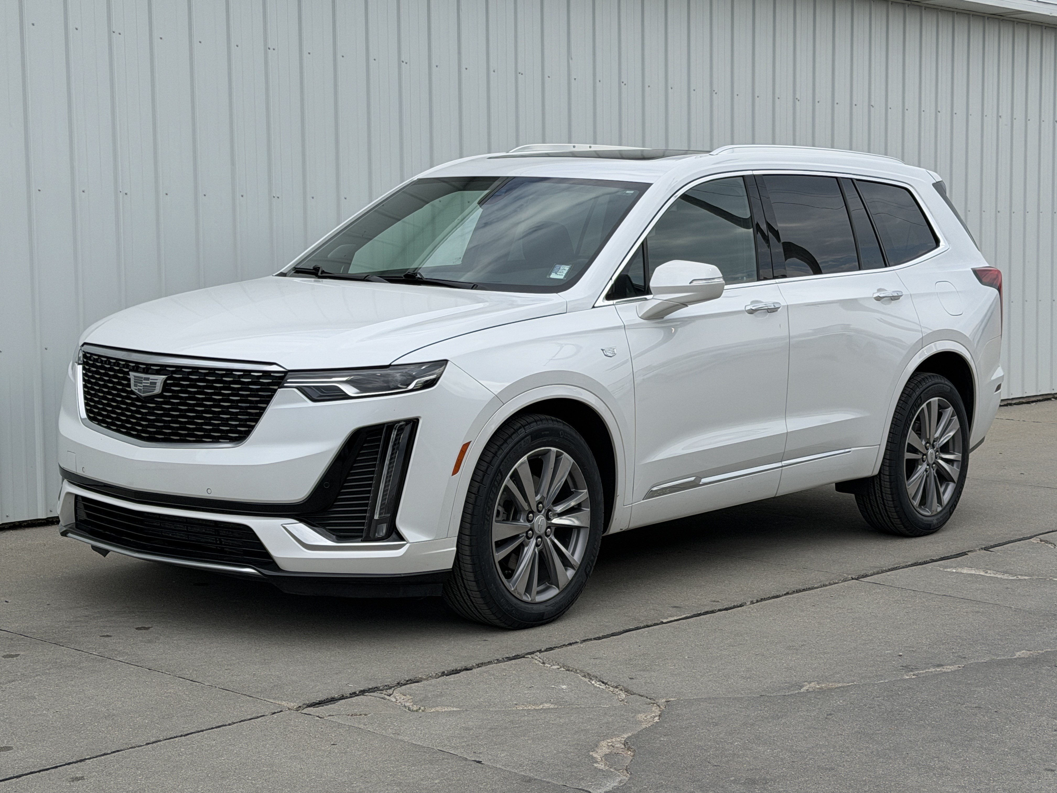 Used 2024 Crystal White Tricoat Cadillac AWD Premium Luxury image 1