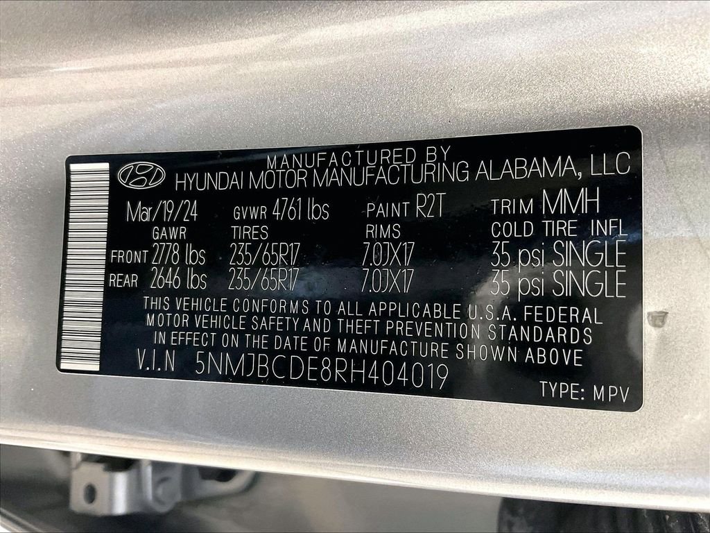 Used 2024 Silver Hyundai SEL image 36