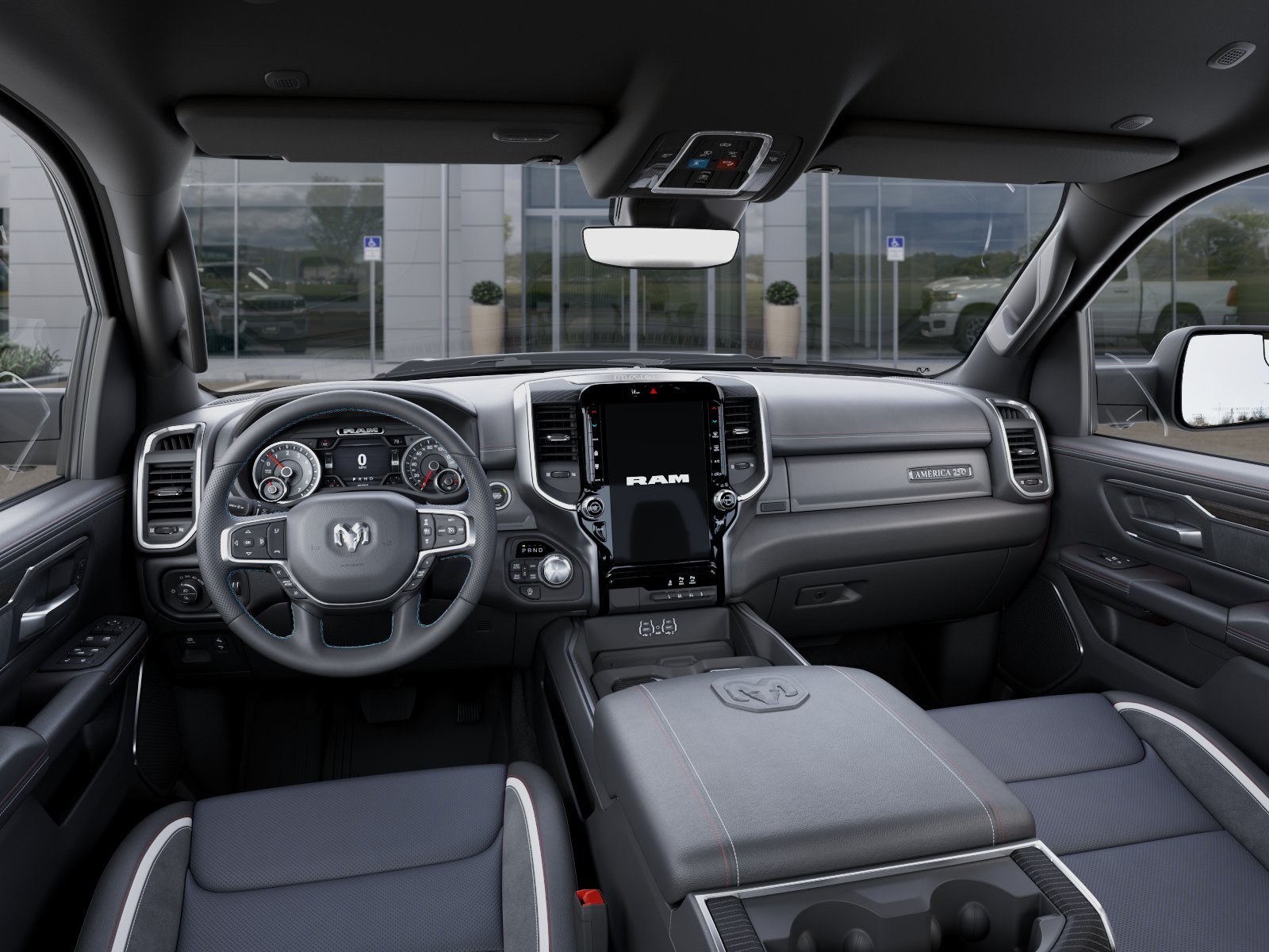 New 2026 Bright White Clear-Coat Exterior Paint RAM Laramie image 46