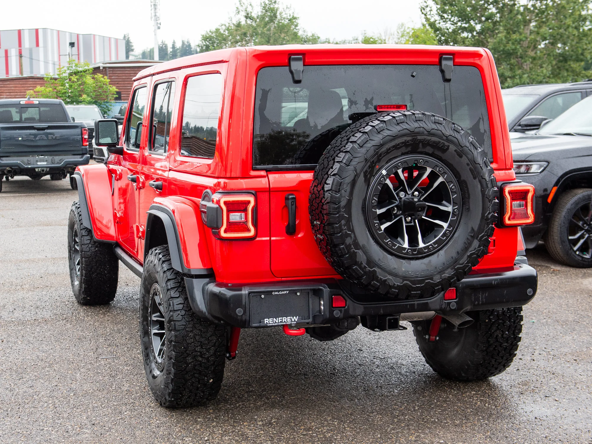 New 2026 Red Jeep Rubicon X*, 35 Inch Tires, Steel Bumpers, Nappa Leather image 5