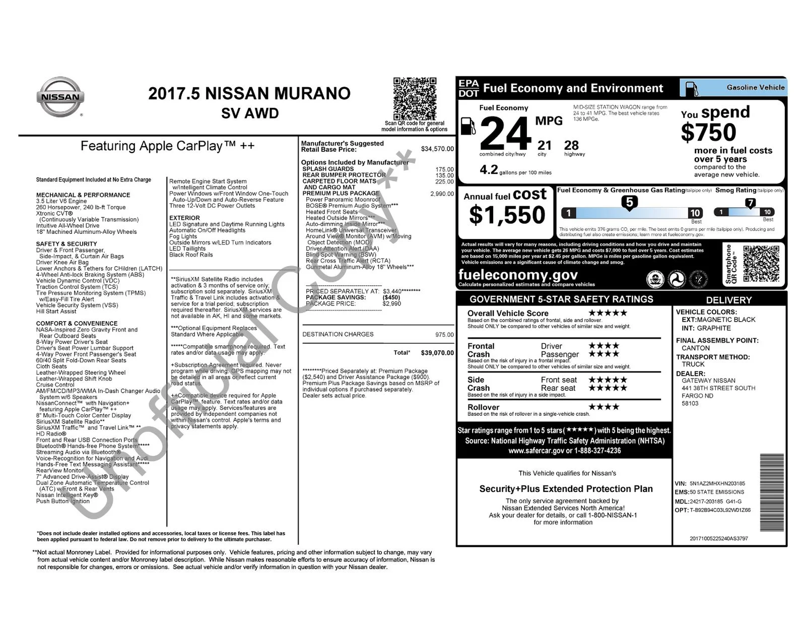 Used 2017 Black Nissan SV image 10