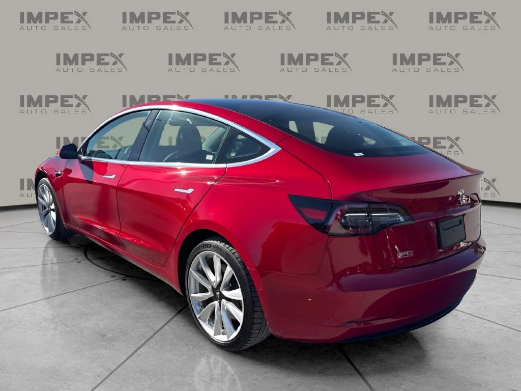 Used 2020 Red Tesla Performance image 3