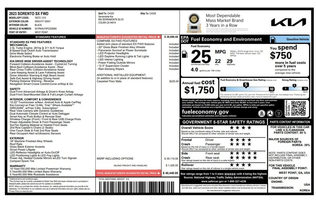 Certified Used 2023 Gray Kia SX image 2