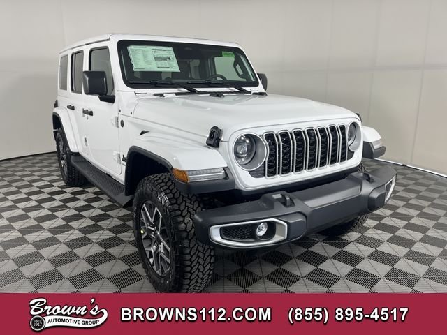 New 2026 Bright White Clear-Coat Exterior Paint Jeep Sahara image 1