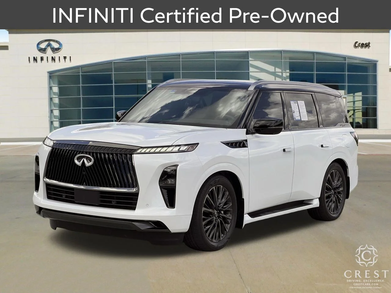 Certified Used 2026 Radiant White Black Obsidian INFINITI AUTOGRAPH image 9