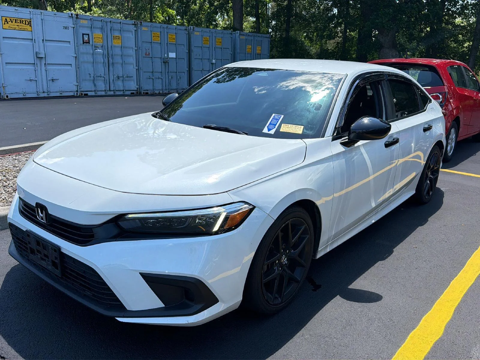 Used 2023 Platinum White Pearl Honda Sport image 2