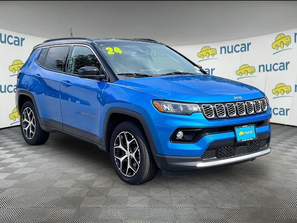 Used 2024 Hydro Blue Pearlcoat Jeep Limited image 1