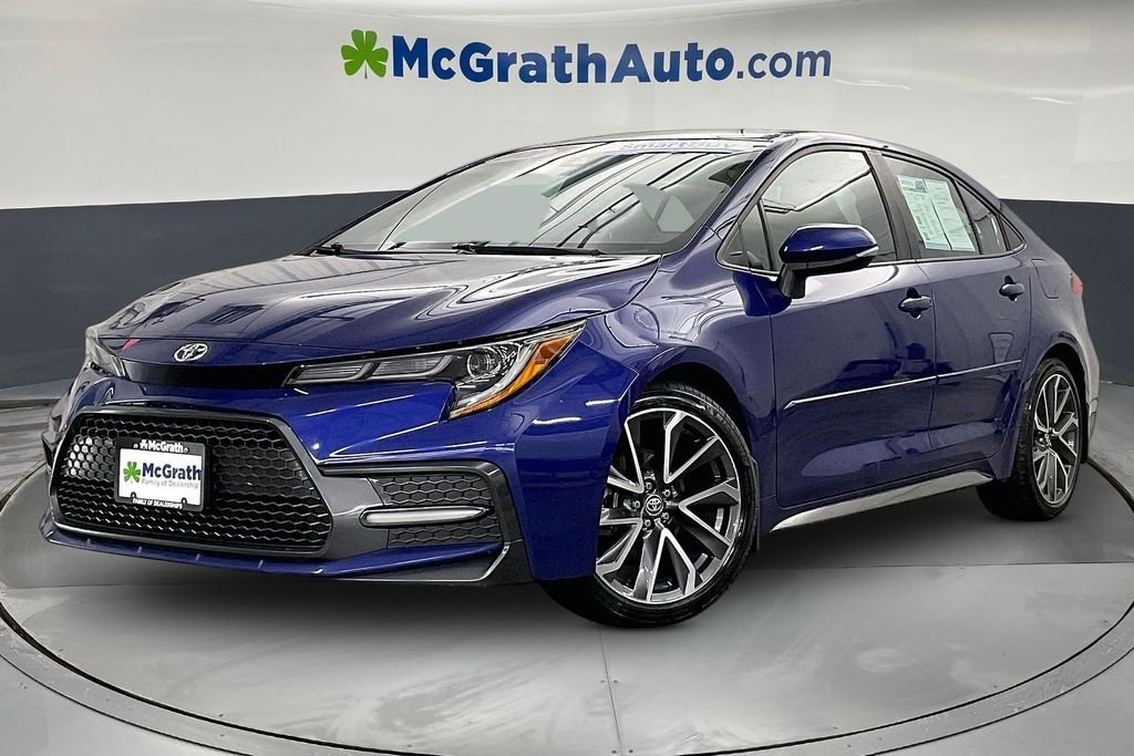 Used 2021 Blue Toyota SE image 2