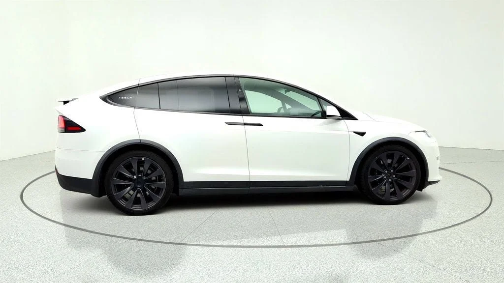 Used 2022 Pearl White Multi-Coat Tesla Plaid AWD w/ 22