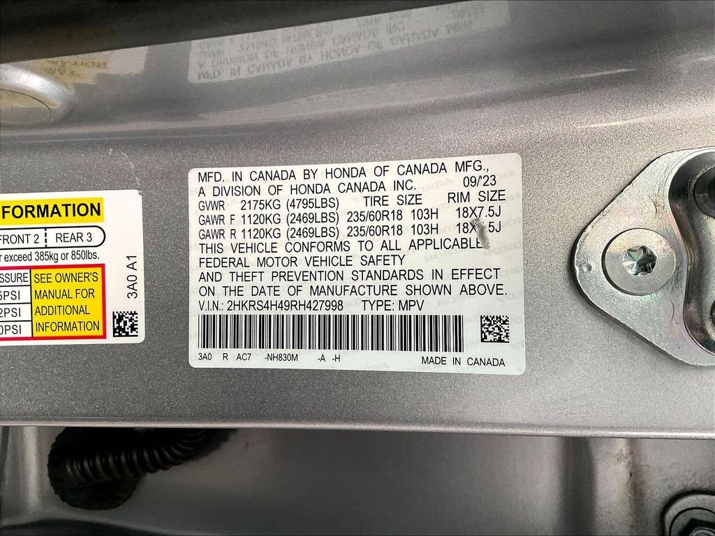 Certified Used 2024 Lunar Silver Metallic Honda 1.5T AWD EX image 34