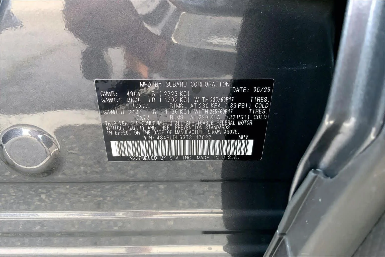 New 2026 MAGNETITE GRAY METALLIC Subaru Wilderness image 17